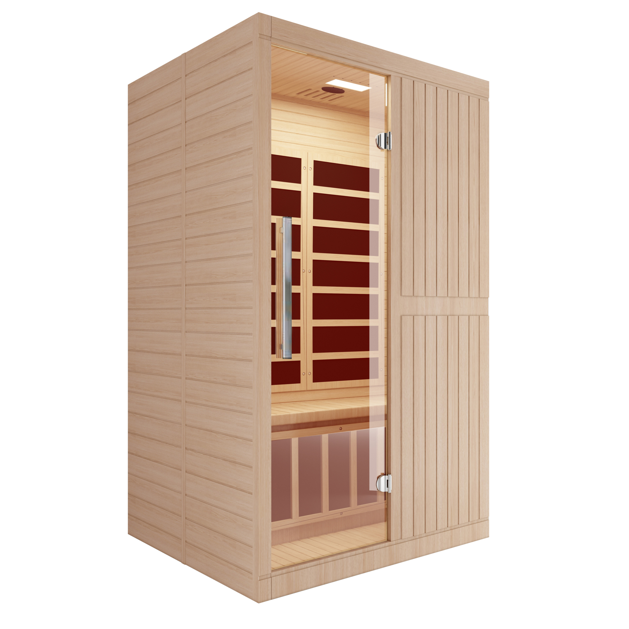 Westinghouse Infrared Sauna for 2 People - 1700 Watts, Hemlock Wood, LED Control Panel, Model# WES43-1750